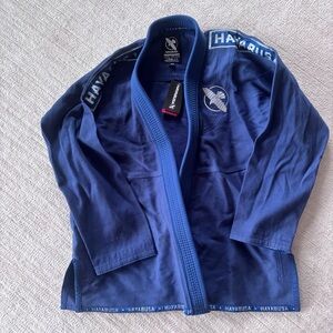 Hayabusa Blue Martial Arts Gi Lightweight JiuJitsu Gi Blue A3 Jacket